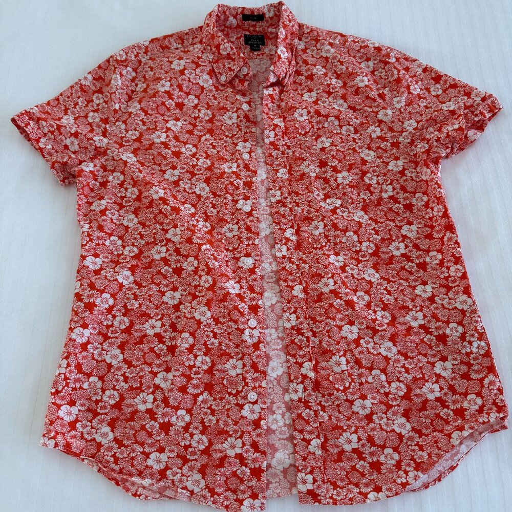 J Crew Slim Flex Washed button down